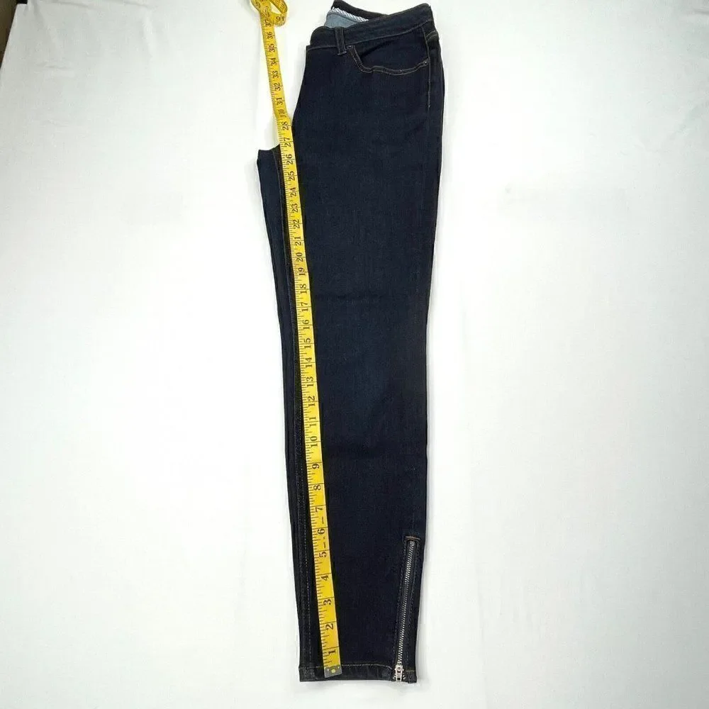 Boden Dark Wash Skinny Ankle Zip Skinny Jean